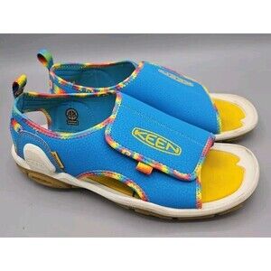 Keen Knotch River Kids Girls Sandals Size 5 Blue Yellow Water Sport Shoes